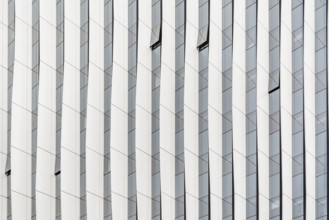 Detail of curtain wall in modern architecture office building. Abstract background