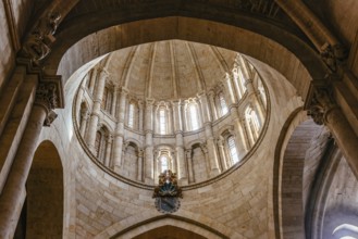Salamanca, Spain, January 15, 2022: Cathedral of Salamanca. Interior view of the vaults, Europe