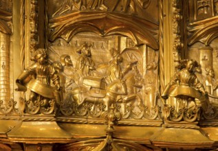 Machabean shrine (around 1520-1527) in the south transept, detail, St., Saint, Saint