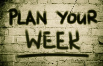 Plan Your Week Concept