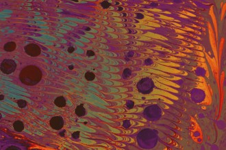 Abstract marbling floral pattern for fabric, tile design. background texture