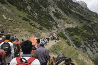 Pilgrim, amarnath yatra, jammu Kashmir, india, asia