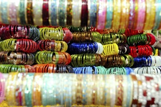 Colourful bangles, India, Asia