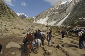 Pilgrim, amarnath yatra, jammu Kashmir, india, asia
