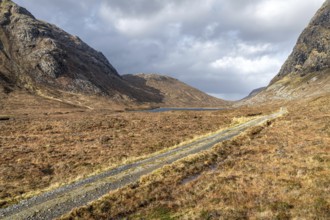 Track leading to Loch Scourst in Glen Mhiabhaig on the Isle of Harris in the Outer Hebrides