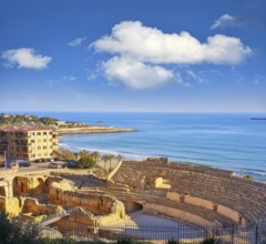 Amphitheater roman in Tarragona of Catalonia Amfiteatre