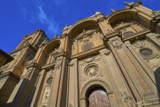 Granada Cathedral facade in Spain Andalusia