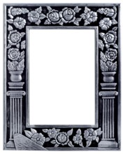 Photo frame cropped on a white background
