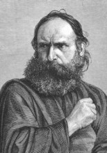 Judas on engraving from the 1800s. Perfomed by George Lechner in the Oberammergau Passion Play.