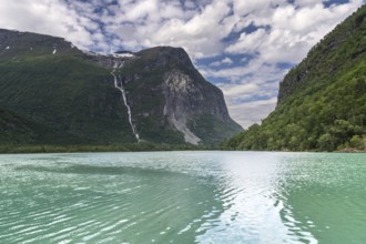 The Kjenndalsbreen is part of the Jostedalsbreen, one of the largest glaciers in Norway, and forms