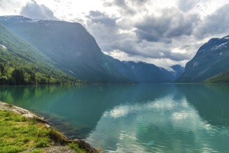 The Kjenndalsbreen is part of the Jostedalsbreen, one of the largest glaciers in Norway, and forms