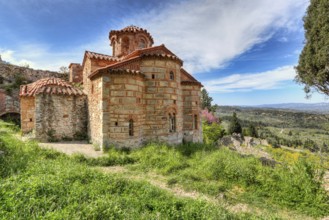 The church of Evangelistria in Mystras, Greece, Europe