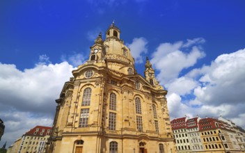 Dresden Frauenkirche Lutheran church in Saxony of Germany