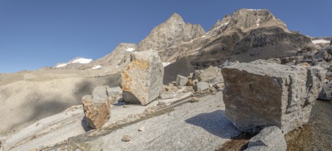 Rocky mountains in the Italian Alps in the Grand Paradis national park
