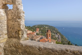 Village of Roquebrune-Cap-Martin on the Mediterranean coast near Monaco