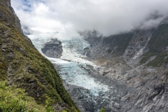 Beautiful summer day at Franz Josef glacier, New Zealand, Oceania