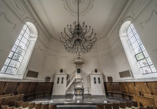 Monschau Old Town, North Rhine-Westphalia, Germany, 08 27 2019 Interior design of the Catholic