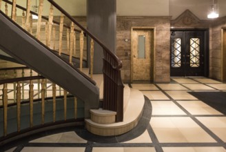 Hamburg, Kontorhaus MESSBERGHOF, built 1922-1924 by Hans and Oskar Gerson, vestibule on the ground