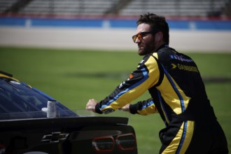 NASCAR Cup Series Driver, Corey LaJoie (7) gets ready to qualify for the Autotrader EchoPark