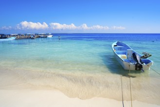 Puerto Morelos beach in Mayan Riviera Maya of Mexico