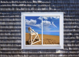 Cape Cod window photomount Massachusetts USA