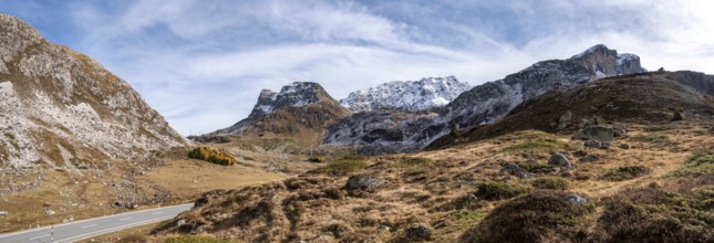 The Julier Pass in Switzerland, an important ancient Roman route crossing the alps