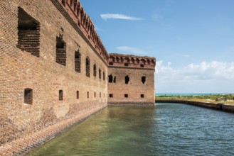 Old historic Spanish fort on Dry Tortugas Island, Florida, USA, North America
