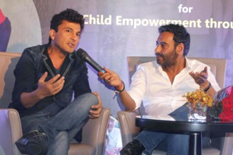 Chef Vikas Khanna actor Ajay Devgn press conference of Smile Foundation announce new campaign She