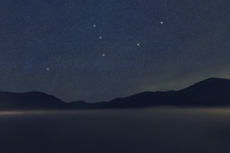 Andromeda star constellation, Night sky, Cluster of stars, Deep space