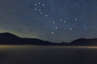 Cetus star constellation, Night sky, Cluster of stars, Deep space, Whale constellation