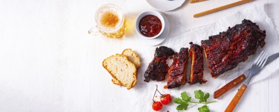 BBQ replacement ribs from a charcoal grill