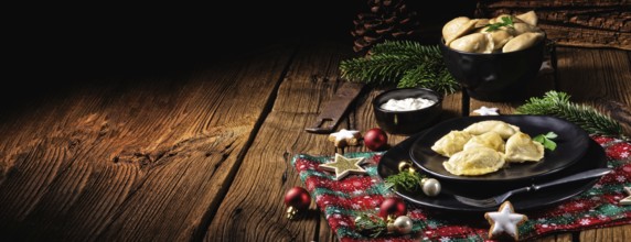 Polish Christmas rye with sauerkraut and mushrooms