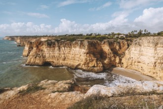 Typical rock formation, Algarve, sunshine, Portugal, Europe