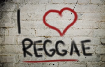 I Love Reggae Concept
