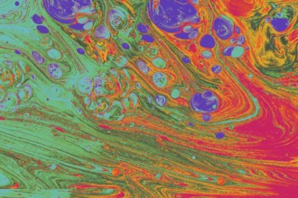 Traditional Ottoman Turkish abstract marbling art patterns as background
