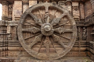 Chariot wheel of the Sun temple at Orrisa India