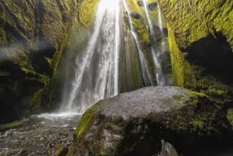 Gljúfrabúi waterfall, south coast, Iceland, Europe
