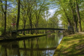 Castle park in Bayreuth in Bavaria, Germany, Europe