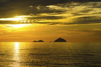 Dawn at sea beach in Nhatrang, Vietnam, Asia