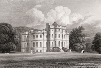 Airthrey Castle, now part of the University of Stirling, 19th century, from Modern Athens by Th. H.