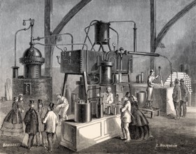 Ice cream maker, Great London Exposition, 1862, London, United Kingdom, Europe