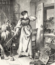 Scene from HERMANN AND DOROTHEA, an epic poem by Johann Wolfgang von Goethe