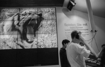 Germany, Berlin, 01.09.1991, IFA International Consumer Electronics Fair, in the exhibition halls
