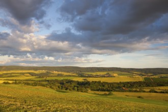 Amazing view from golf course to the valley at sunset