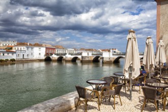 Historic architecture in Tavira city, Algarve, Portugal, Europe