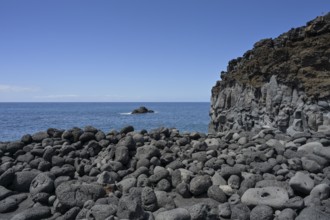 Rocky beach, Playa, La Bombilla, La Palma, Spain, Europe