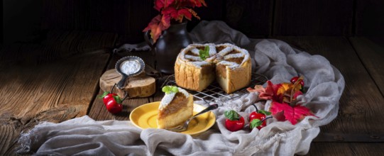 Äpfel mit einer knusprigen Kruste bedeckt - das ist die amerikanische Apple Pie