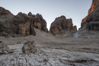 Brenta Dolomites in sunrise light, Italy, Europe