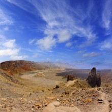 Canary islands in Tenerife Teide National Park The Cathedral mountain