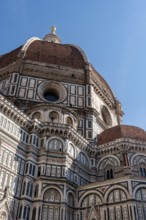 Neo-gothic facade of the renaissance cathedral Santa Maria del Fiore in Florence, Italy, Europe